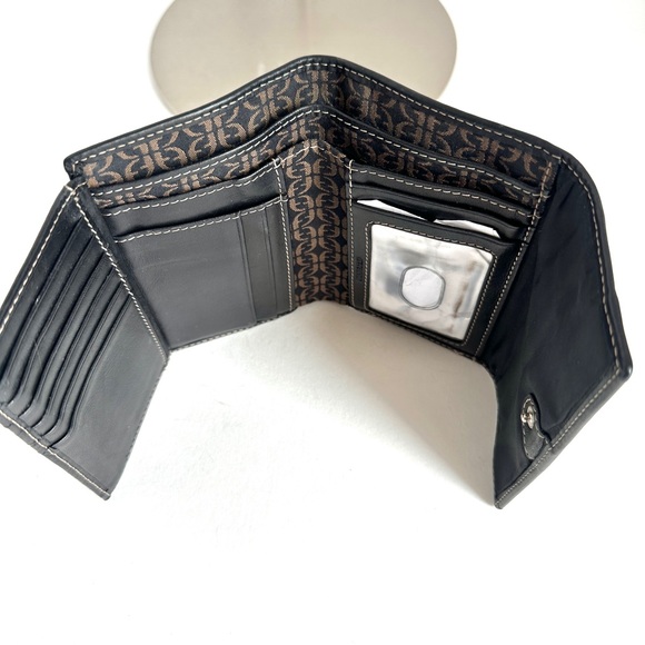 FOSSIL MONOGRAM CANVAS LEATHER CROSSBODY/SHOULDER TRAVEL BAG W/MATCHING WALLET - Picture 13 of 16